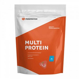 Мультикомпонентный протеин "Клубника со сливками" Pure Protein, 1 кг