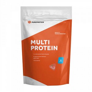 Мультикомпонентный протеин "Клубника со сливками" Pure Protein, 1 кг