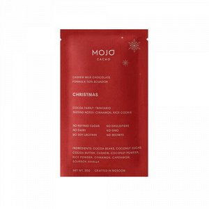 Шоколад кешью "Christmas", 52% какао Mojo Cacao