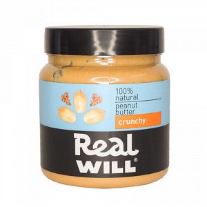 Паста &quot;Crunchy&quot;, арахисовая Real Will