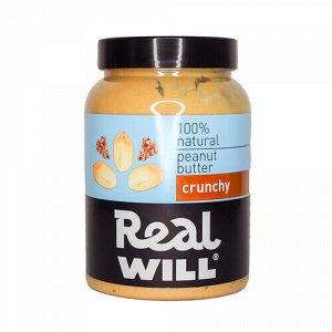 Паста &quot;Crunchy&quot;, арахисовая Real Will