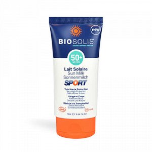 Молочко солнцезащитное для лица и тела SPF 50+ "Sport" BIOSOLIS