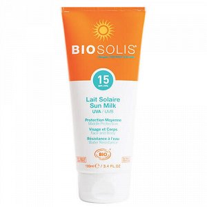 Солнцезащитное молочко для лица и тела SPF 15 BIOSOLIS