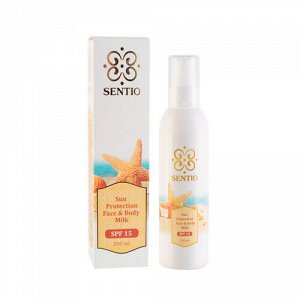Молочко солнцезащитное для лица и тела SPF 15 Sentio