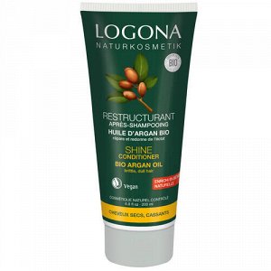 Кондиционер для блеска волос с био-аргановым маслом Logona