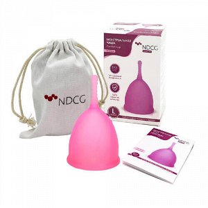 Чаша менструальная "Comfort cup", размер L, розовая NDCG