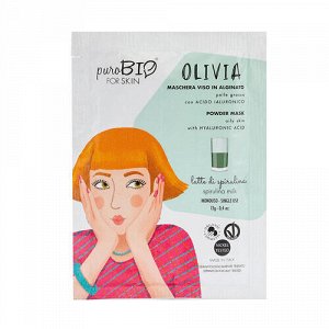 Альгинатная маска "Olivia, спирулина молоко" для жирной кожи PuroBio