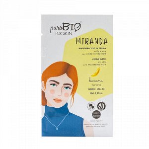 Крем-маска "Miranda, банан" для жирной кожи PuroBio, 10 мл