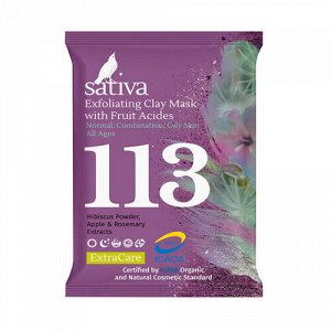 Маска-гоммаж с фруктовыми кислотами №113 Sativa, 15 г