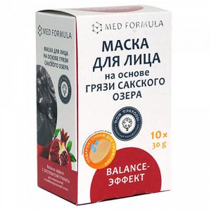 Маска для лица "Balance-эффект", для нормальной и комбинированной кожи + спонж Мануфактура Дом природы