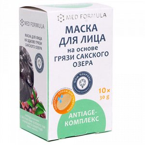 Маска для лица "AntiAge-комплекс", эффект лифтинга + спонж Мануфактура Дом природы, 300 г