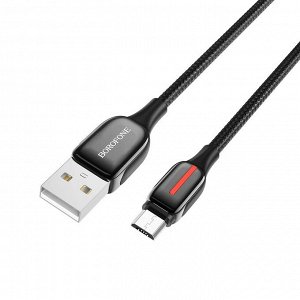 USB кабель Borofone Heroic MicroUSB / 2.4A