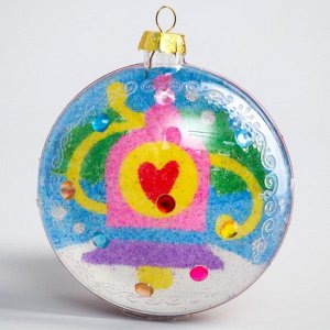 Новогодний ёлочный шар с фреской "С Новым годом!" Принцессы: Ариэль