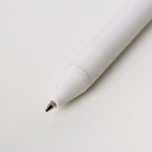Ручка пластиковая, с ПВХ клипом "Пушистой зимы"