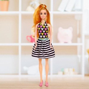 Кукла-модель «Роза» в платье, МИКС