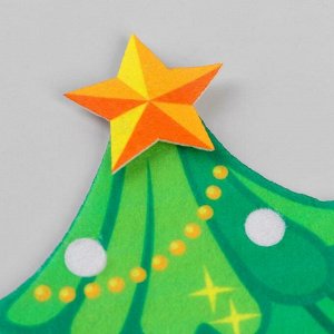 Коврик развивающий «У новогодней ёлочки» из фетра