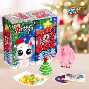 WOW TOYS Игрушка сюрприз Sweet toy box, конфеты, новогодний зайка