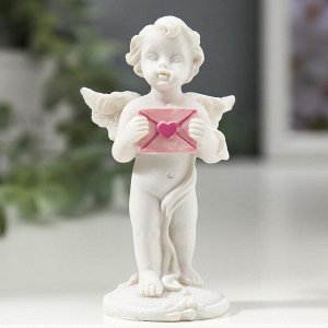 Сувенир полистоун "Белоснежный ангел романтик"  8х4,5х2,5 см