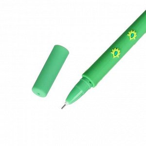 Ручка гелевая-прикол "Павлин зеленый"