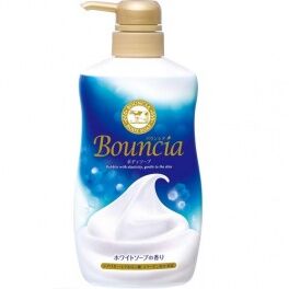 Сливочное жидкое мыло "Bouncia" для рук и тела с нежным свежим ароматом (дозатор) 500 мл / 12