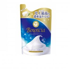 Сливочное жидкое мыло "Bouncia" для рук и тела с нежным свежим ароматом (мягкая упаковка) 400 мл / 16