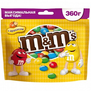 Драже M&Ms с арахисом,360г