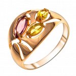 Серебряное кольцо с золочением