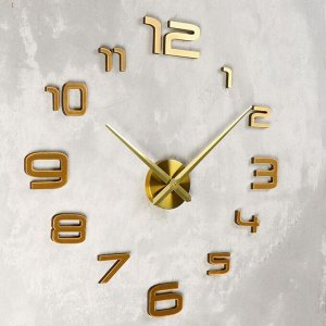Часы-наклейка DIY "Акстелл". золотые. 120 см