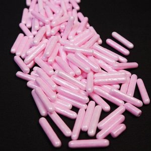 Посыпка кондитерская 3D «Палочки розовые перламутровые», 50 г