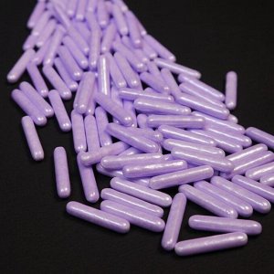 Посыпка кондитерская 3D «Палочки фиолетовые перламутровые», 50 г