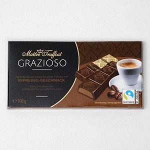 Батончики Ma?tre Truffout из горького шоколада, эспрессо, 100 г