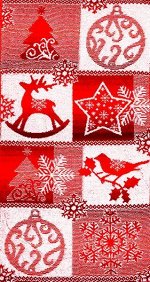 Полотенце махровое 5741 НОВОГОДНЕЕ ОЧАРОВАНИЕ р-р 40х70