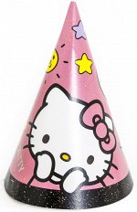 501301 Колпак &quot;С Днем Рождения. Hello Kitty/Хелло Китти&quot;, 6 шт.