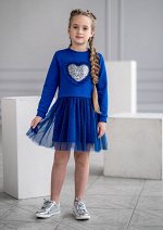 Жасмин платье трикотажное синий
