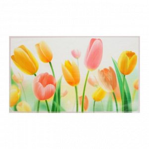 Наклейка декоративная на кафельную плитку "Разноцветные тюльпаны"