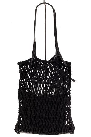 Женская сумка-авоська 2 в 1, цвет черный