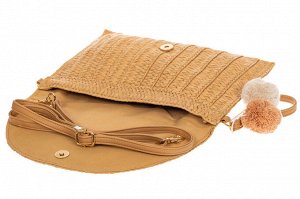 Женская сумка-клатч из соломы, цвет бежевый
