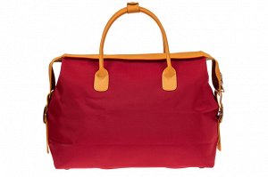 Багажная сумка саквояж из плотной ткани, цвет красный