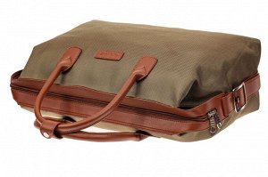 Багажная сумка саквояж из плотной ткани, цвет хаки