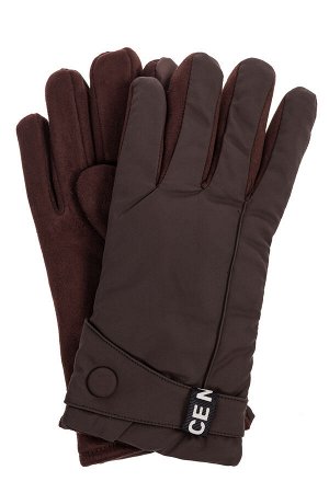 Утепленные перчатки мужские с Touch Screen, цвет коричневый