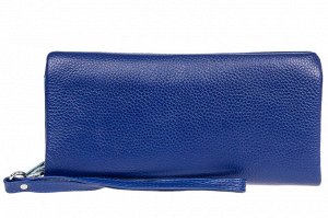 Стильный кошелек-клатч женский, цвет синий