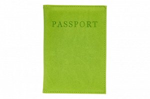 Обложка на паспорт из искусственной кожи, цвет салатовый