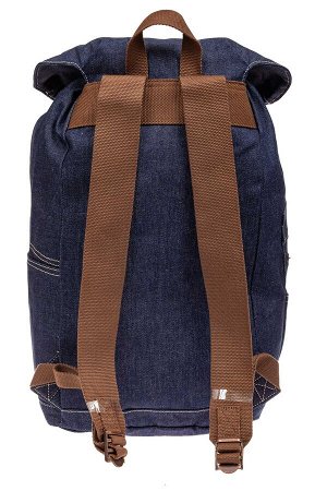 Городской рюкзак мужской из джинсовой ткани, цвет синий