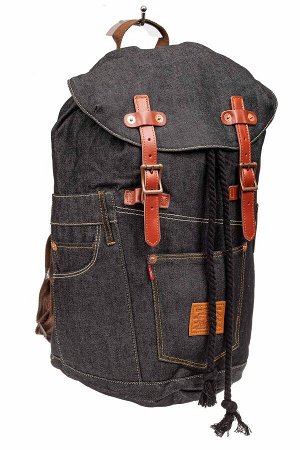 Городской рюкзак мужской из джинсовой ткани, цвет темно-серый