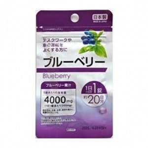 Черника для остроты зрения на 20 дней от Daiso