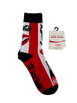 Молодёжные носки с принтом, красные с белым и чёрным