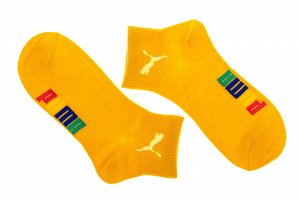 Носки жёлтые с неоновым дизайном