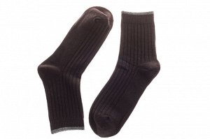 Носки мужские хлопок, размер 25-28, цвет темно-коричневый
