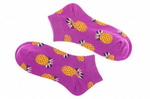 Носки фиолетовые с принтом