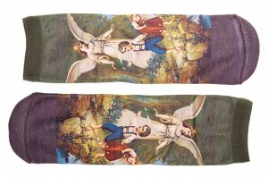 Носки с принтом "Живописные полотна", мультицвет